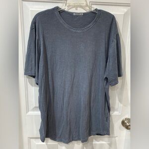 Buck Mason Washed Denim Blue Short Sleeve Tee